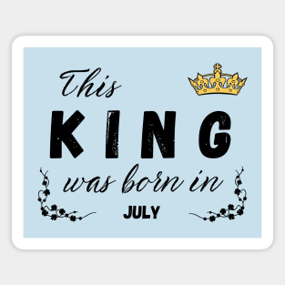 King born in july Magnet
